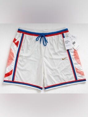 Nike Basketball Shorts USA Red Blue White Loose Fit M Tall NWT